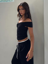 Black Off Shoulder Top - Boulve Boutique